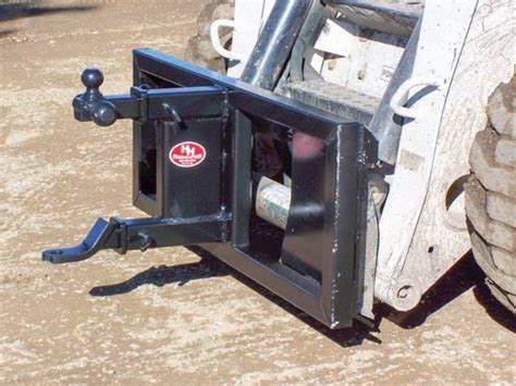 dump trailer for skid steer|skid steer trailer hitch attachment.